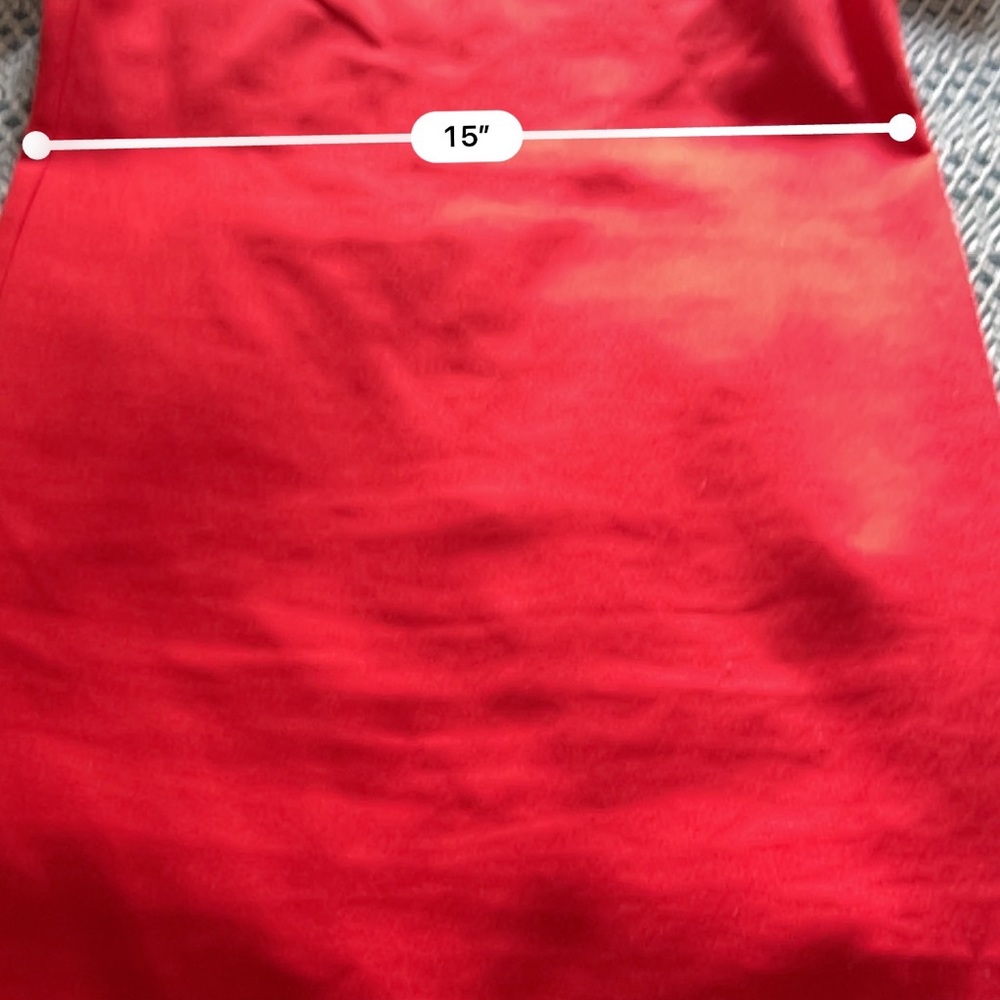 Anthropologie Bow Back Shift Dress Size 2 Red - Picture 14 of 14
